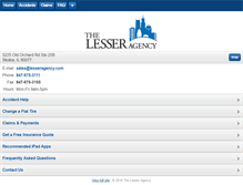 Tablet Screenshot of lesseragency.com